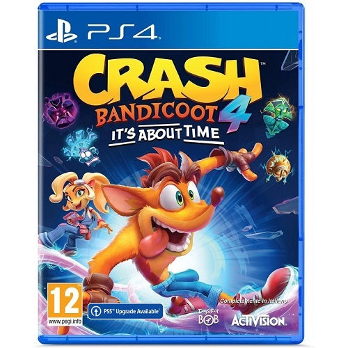 CRASH BANDICOOT 4 IT'S ABOUT TIME PS4 GIOCO ITALIANO PLAYSTATION 4 NUOVO UPG PS5
