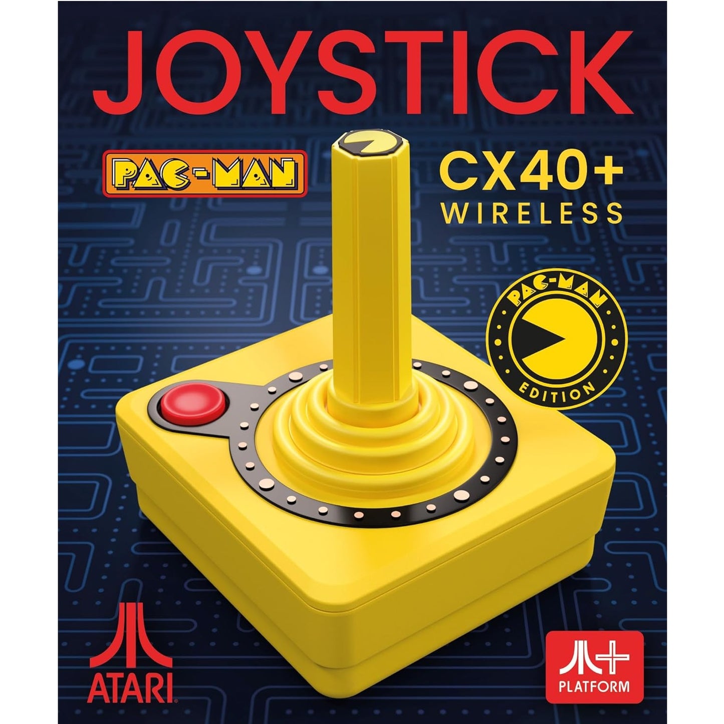 Atari Joystick CX40+ Wireless Pac-Man Edition per Console 2600+ (Edizione Limitata)