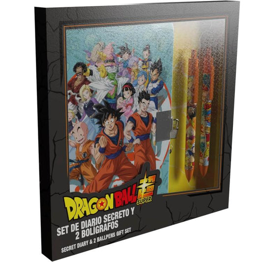 Dragon Ball: Diario Copertina Rigida + 2 Penna A Sfera Confezione Regalo Scuola