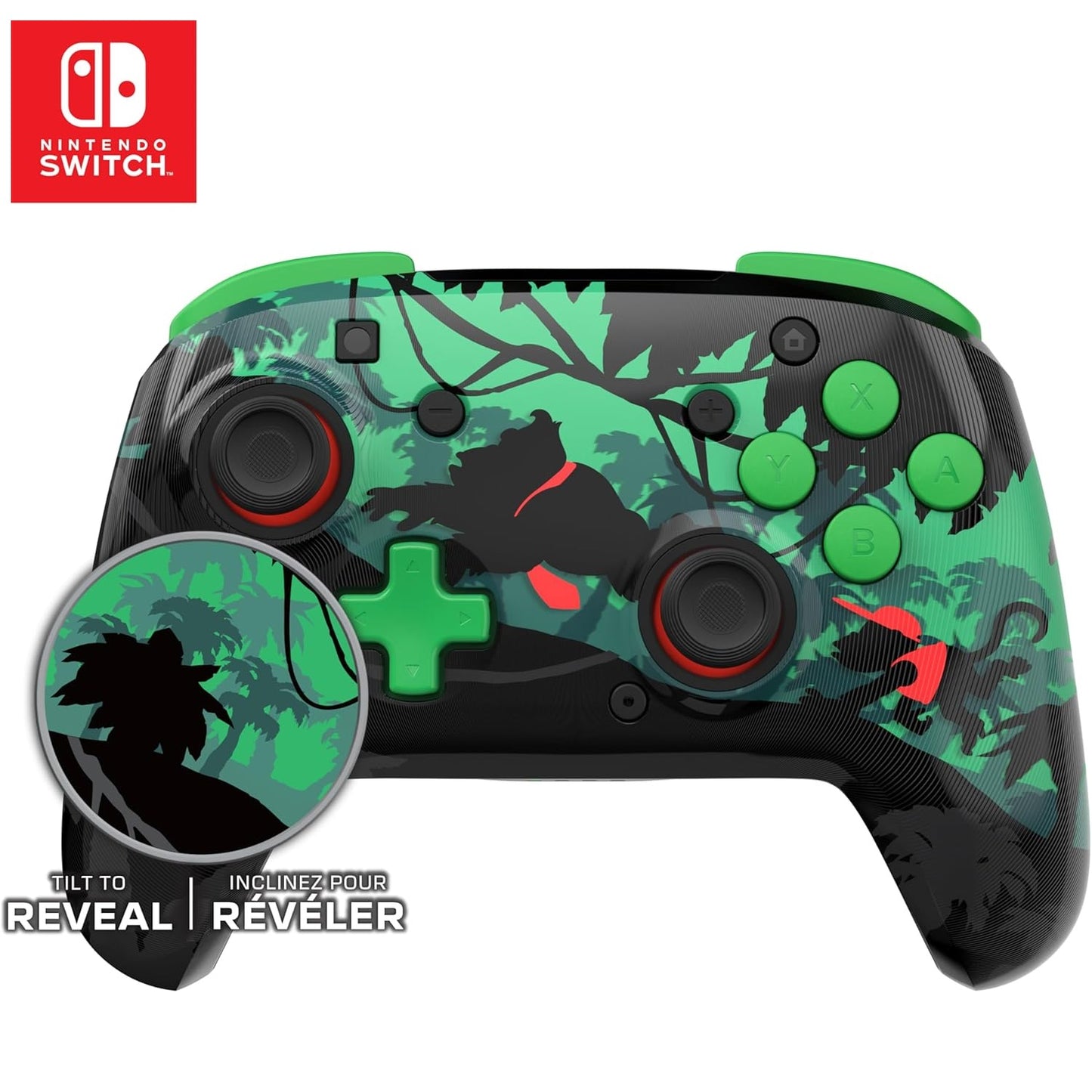 Turtle Beach Rematch Donkey Kong Design lenticolare Controller da gaming wireless per Nintendo Switch. Funziona anche con Nintendo Switch 2 - Pulsante C non disponibile.