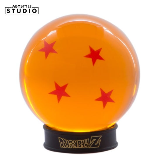 ABYSTYLE DRAGON BALL SFERA DI CRISTALLO 4 STELLE 75mm + PIEDISTALLO SFERE DRAGO