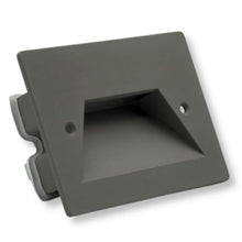 Universo Es49-G3c Punto Luce Segnapasso Rettangolare Led ad Incasso Cambia Colore CCT 3in1 da 3w 24° Da Esterno Ip65 Scatola 503 per Scale Giardino - Grigio