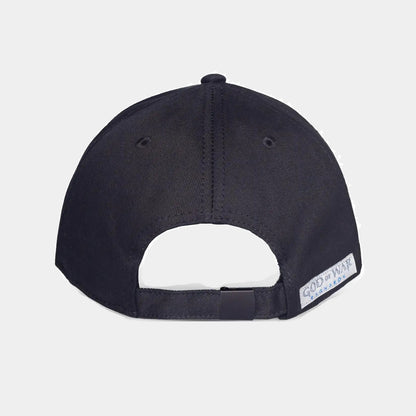 Difuzed - God of War (Ragnarok) Logo Ufficiale Strapback/Snapback - Berretto Cappello con Visiera Curva Cappellino Stile Basket/Baseball Cap Nero