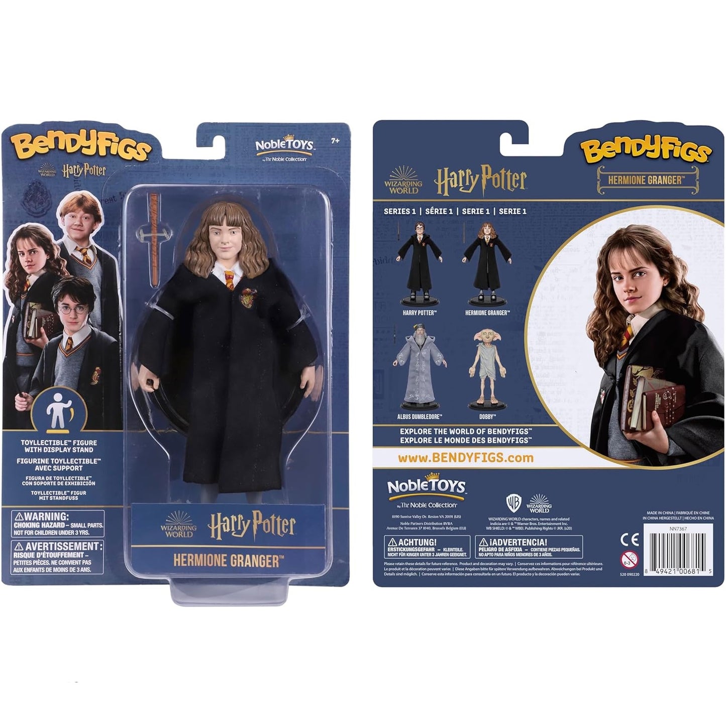 Bendyfigs - Harry Potter (Hermione Granger) Serie 1 Action Figure 16cm Noble Collection