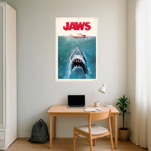 Maxi Poster Locandina Film - Jaws  (Lo Squalo) TV Cinema Cult Arte Incorniciabile Animation da Pub Casa Ufficio Locanda Nerd 91x61 cm