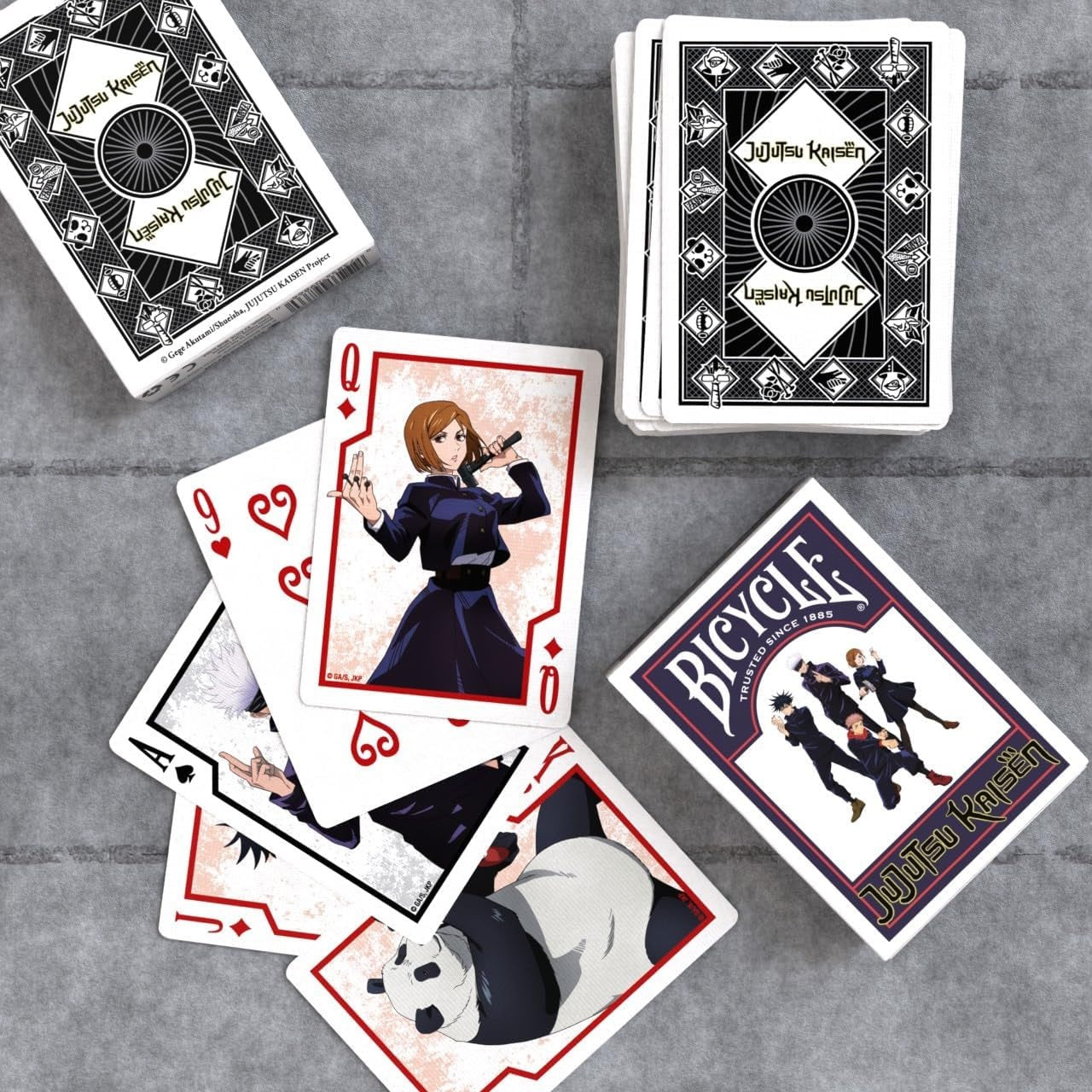 Bicycle - Jujutsu Kaisen - Playing Cards - Mazzo di Carte da Collezione, Poker, Magia e Cardistry basato sul famoso Anime Manga Giapponese