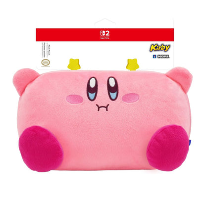 HORI - Borsa Plush Pouch (Kirby) Custodia Ufficiale Protettiva da viaggio per Console Nintendo Switch 1 e 2 / OLED - Rosa
