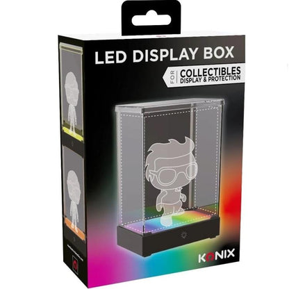 Konix Led Display Box Rgb Scatola Protezione Illuminata Per Figure 14Cm E Funko