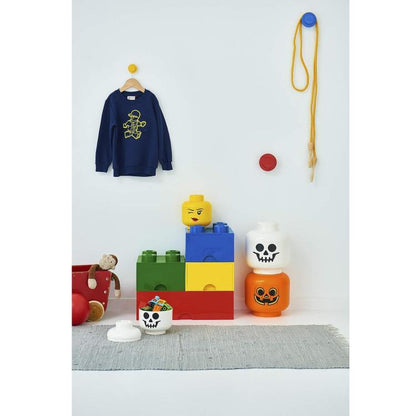 Lego 4031 Storage Head Small Skeleton Testa Portaoggetti Contenitore Costruzioni