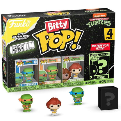 Funko Bitty Pop! Tmnt Tartarughe Ninja Turtles 4Pack Leonardo/Michelangelo/April
