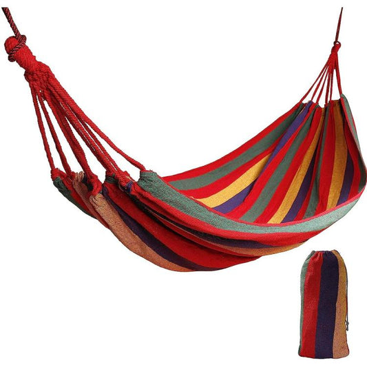AMACA CLASSICA SINGOLA TESSUTO SACCA COTONE CORDA 200x150 GIARDINO CAMPEGGIO R