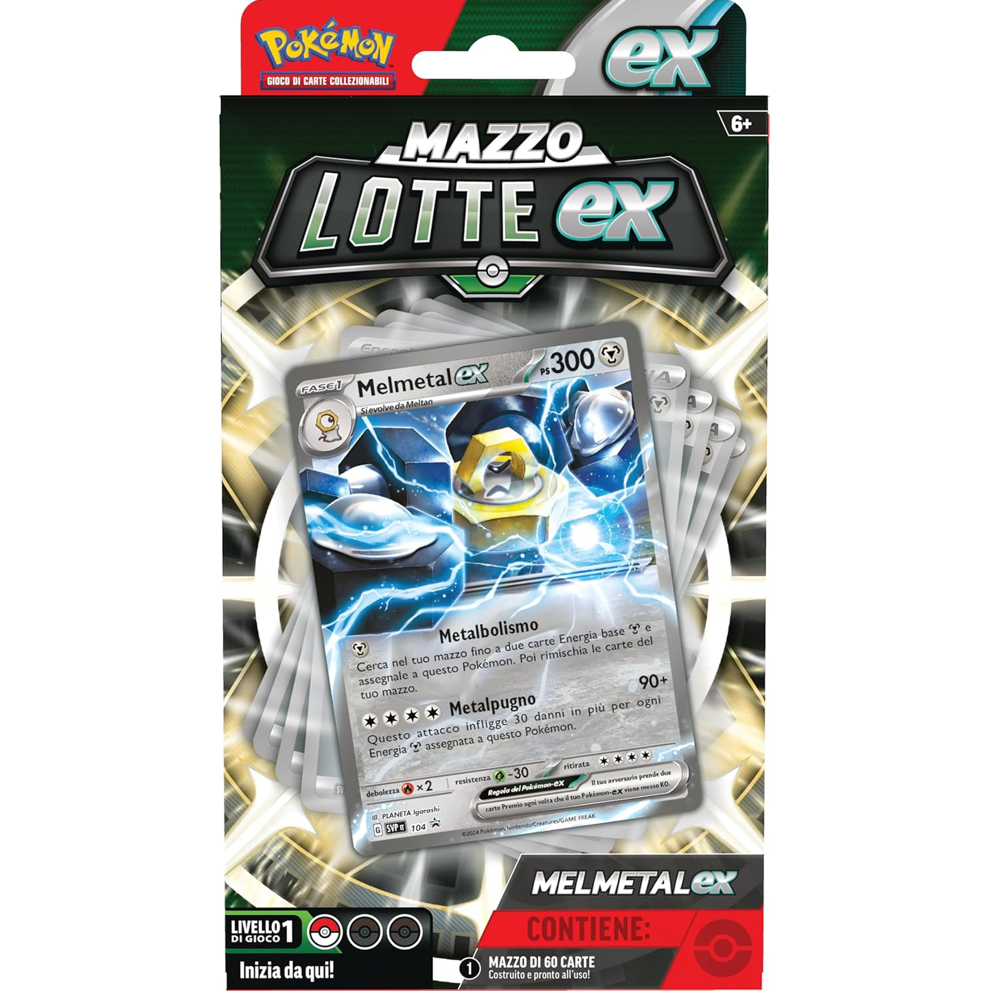 Pokémon - Mazzo Lotte (Melmetal-ex) Gcc Mazzo 60 Gioco Di Carte Collezione - Italiano