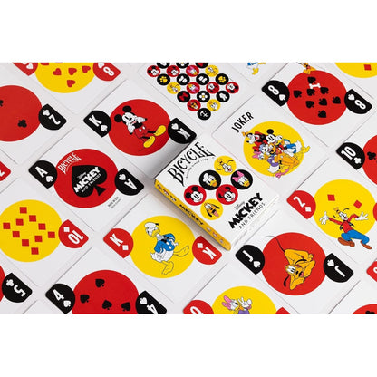Bicycle - Disney (Mickey and Friends) Playing Cards - Mazzo di Carte da Collezione, Poker, Magia e Cardistry basato sui famoso film di Animzione Disney (Topolino)