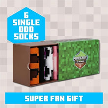 Paladone Minecraft Calzini (6X Odd Socks) 3Paia 36-41 Unisex Gift Box Confezione