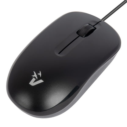 Vultech Essence Mouse Usb Con Filo 3 Pulsanti Ottico 1200 Dpi Pc Laptop Desktop