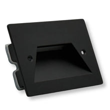 Universo Es49-G3c Punto Luce Segnapasso Rettangolare Led ad Incasso Cambia Colore CCT 3in1 da 3w 24° Da Esterno Ip65 Scatola 503 per Scale Giardino - Nero