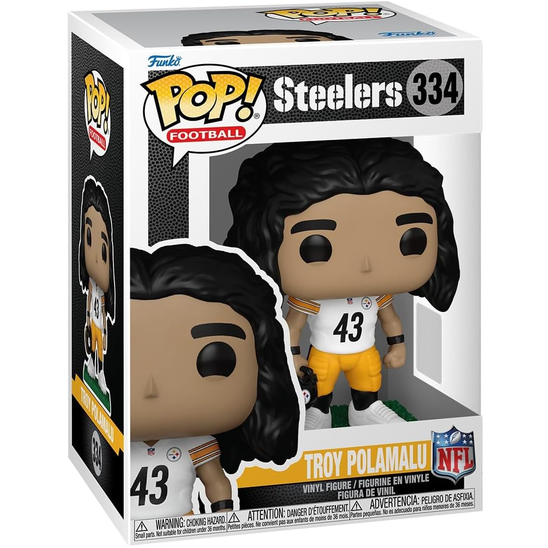 Funko Pop! Football NFL Steelers (334) Troy Polamalu - Vinyl Figure 9cm