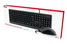 Trust Kit Tastiera Mouse Ottico Usb Trust Primo Set Keyboard Regolabile Nero