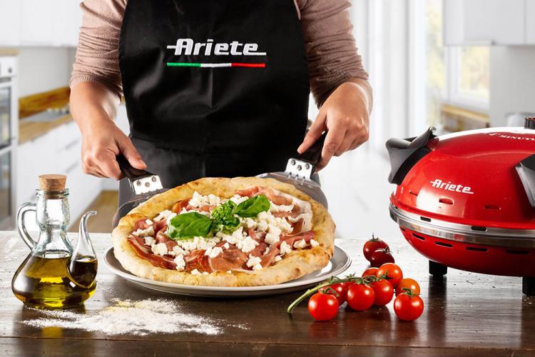 ARIETE FORNO PIZZA ELETTRICO 0909 1200W PIASTRA IN PIETRA PIZZE FOCACCIA 30cm