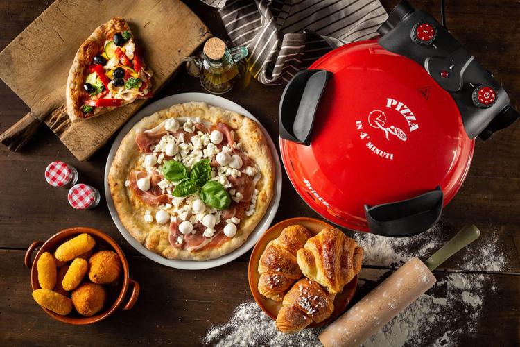 ARIETE FORNO PIZZA ELETTRICO 0909 1200W PIASTRA IN PIETRA PIZZE FOCACCIA 30cm