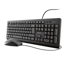 Trust Kit Tastiera Mouse Ottico Usb Trust Primo Set Keyboard Regolabile Nero