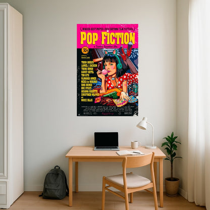Maxi Poster Locandina Film (Pop Fiction) TV Cinema Pulp Cult Arte Incorniciabile Animation da Palestra Boxe Casa Ufficio Locanda Nerd 91x61 cm
