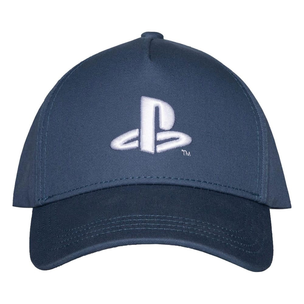 Difuzed - PlayStation Blu Navy 94 Logo Ufficiale Strapback - Berretto Cappello con Visiera Curva Stile Baseball Cap