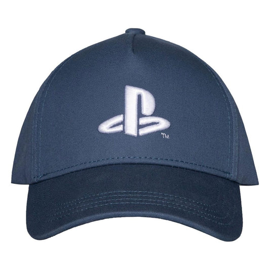 Difuzed - PlayStation Blu Navy 94 Logo Ufficiale Strapback - Berretto Cappello con Visiera Curva Stile Baseball Cap