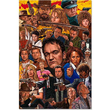 Maxi Poster Locandina (Film Pulp) Cinema Quentin Tarantino Cult TV Arte Incorniciabile Animation da Palestra Boxe Casa Ufficio Locanda Nerd 91x61 cm
