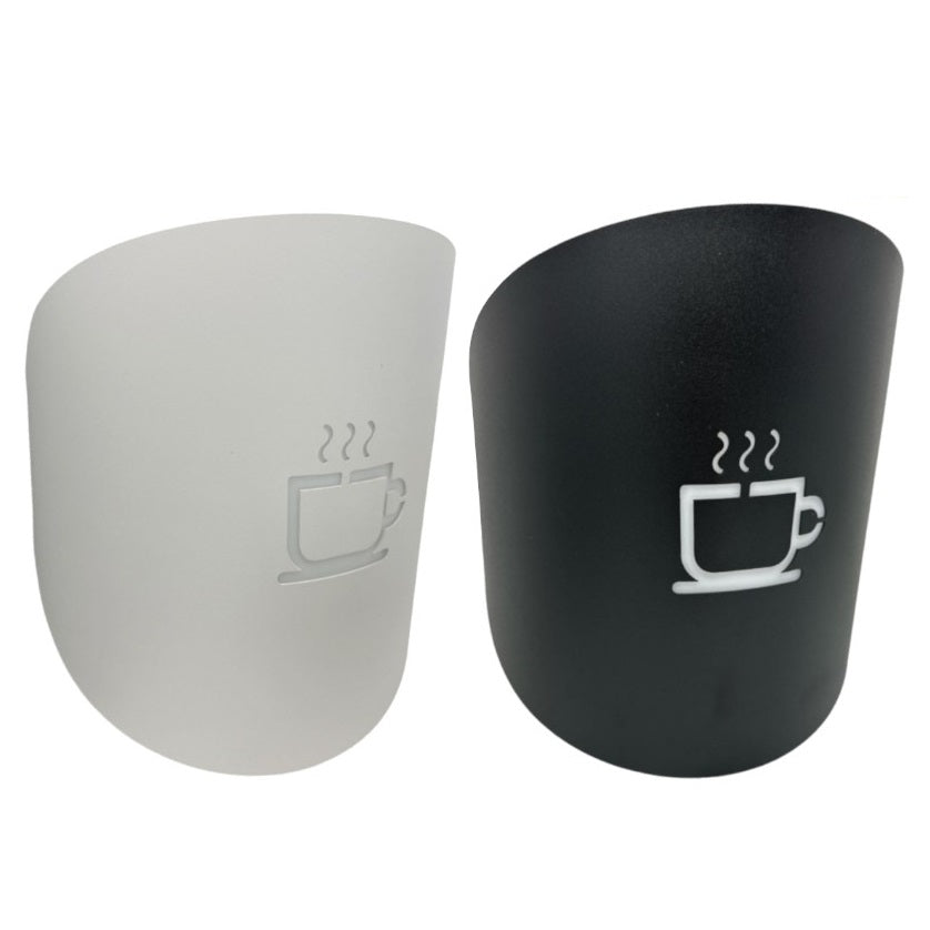 Universo - Applique da Parete Decorativo a Forma di (Tazza Caffè) - Lampada da Muro in Metallo con Attacco E27 per Arredo Casa, Cucina, Bar, Ristorante, Caffetteria, B&B - Nero