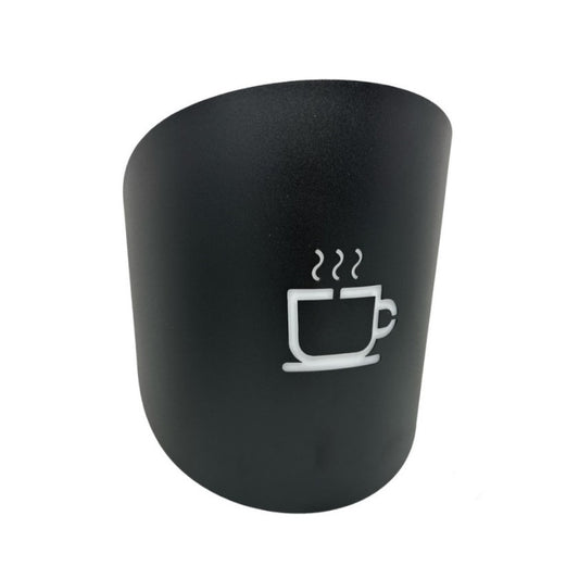 Universo - Applique da Parete Decorativo a Forma di (Tazza Caffè) - Lampada da Muro in Metallo con Attacco E27 per Arredo Casa, Cucina, Bar, Ristorante, Caffetteria, B&B - Nero