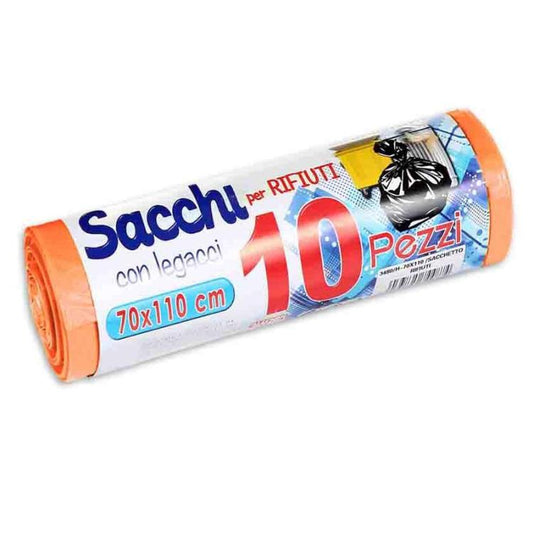 200 BUSTE SACCHI SACCHETTI RIFIUTI SPAZZATURA RACCOLTA DIFFERENZIATA 70X110cm AR