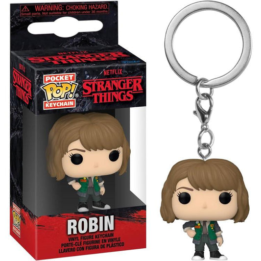Funko Pop! Pocket Keychain - Netflix: Stranger Thing (Robin) Serie Portachiavi