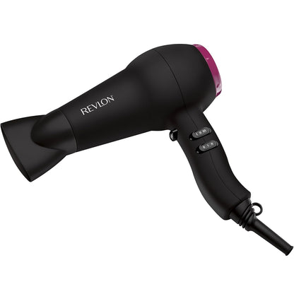 Revlon Asciugacapelli Fast Light Hair Dryer 2000W Potente - Phon con Diffusore per styling, 3 livelli di Riscaldamento e Potenza Nero