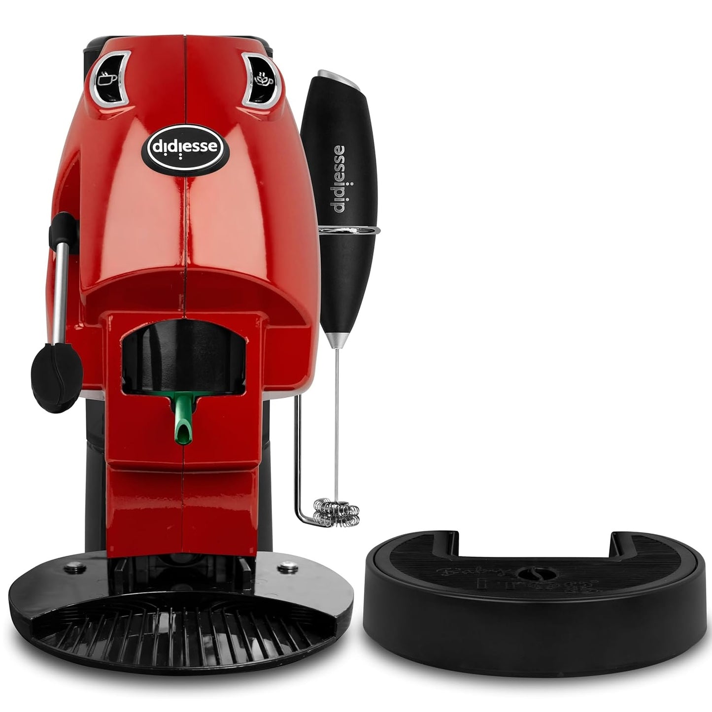 Frog Baby (Rosso) Coffee and Tea Macchina per Caffe Cialde 44mm con Frullino STD 650W
