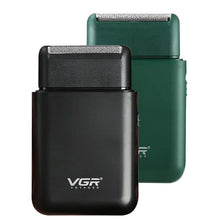 Vgr V-390 Rasoio Da Barba Elettrico Ricaricabile Professionale 2 Lame +Accessori
