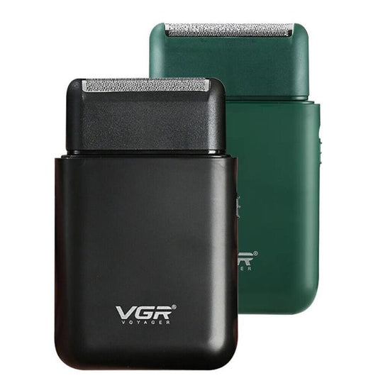 Vgr V-390 Rasoio Da Barba Elettrico Ricaricabile Professionale 2 Lame +Accessori