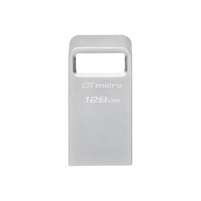 Kingston Pendrive 128GB DTMC3G2/128GB DataTravel Micro Gen.1 USB-A 3.2 Chiavetta Metallo Type-A Memoria Drive Flash PC 200MB/s(R) Silver Metal