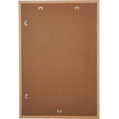 Grupo Erik: Cornice Poster 61 x 91,5 cm effetto legno Faggio Bombata da parete grande, in legno MDF Curvo , Cornice per Maglia da Calcio, Cornice per Quadri grandi