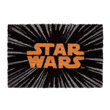 Zerbino Star Wars (Logo) Nero Tappeto per Ingresso Esterno o Interno Cameretta Bagno Antiscivolo 40X60 cm