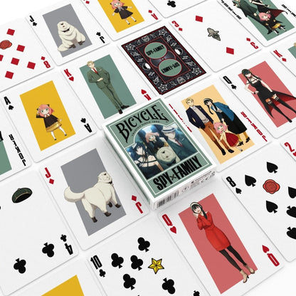 Bicycle - Spy x Family - Playing Cards - Mazzo di Carte da Collezione, Poker, Magia e Cardistry basato sul famoso Anime Manga Giapponese