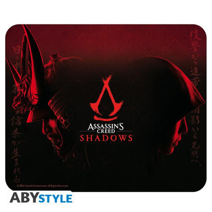 ABYSTYLE - Assassin's Creed Shadows (Yasuke/Naoe) Tappetino Mouse 22cm Mousepad