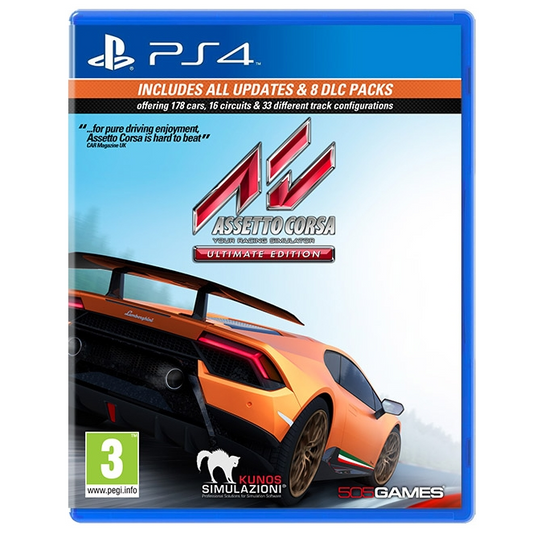 Assetto Corsa Ultimate Edition Ps4 Gioco Sport Corse Italiano Playstation 4