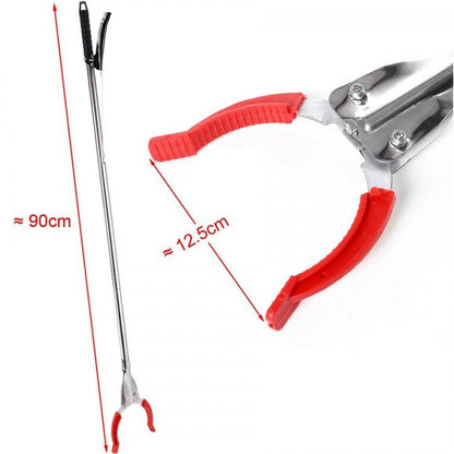 Pinza Bastone Prenditutto Raccogli Oggetti Prendi Rifiuti Asta Raccolta 90Cm