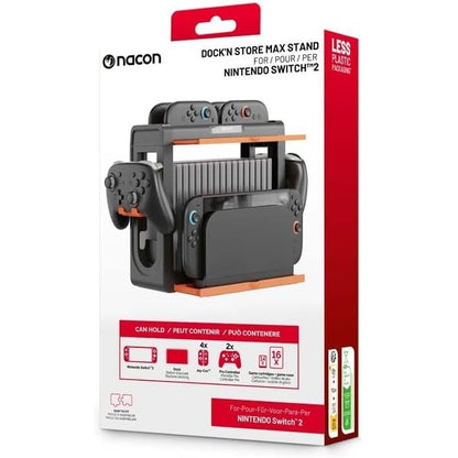 Nacon Supporto per Nintendo Switch 2 Dock, 4 Joy-Con, 2 controller Pro, 16 gioco