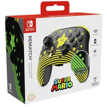 Turtle Beach - Rematch - Super Mario (Mario Star) Glow In the Dark - Controller da gaming wireless per Nintendo Switch 2, Funziona anche con Nintendo Switch/Oled/Lite - Pulsante C non disponibile.