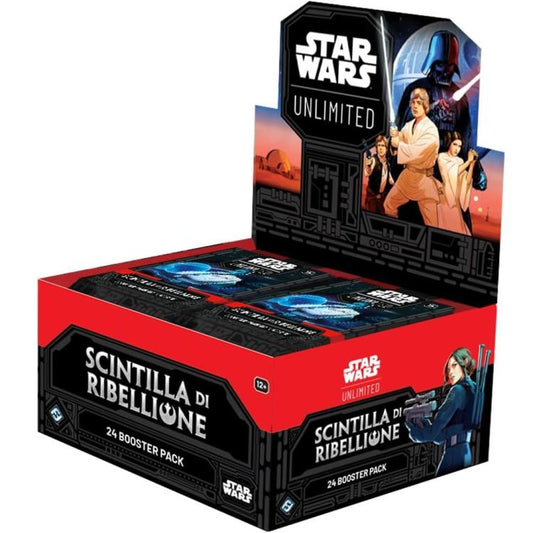 Star Wars Unlimited Scintilla Di Ribellione Display 24 Buste Booster Pack Tcg It