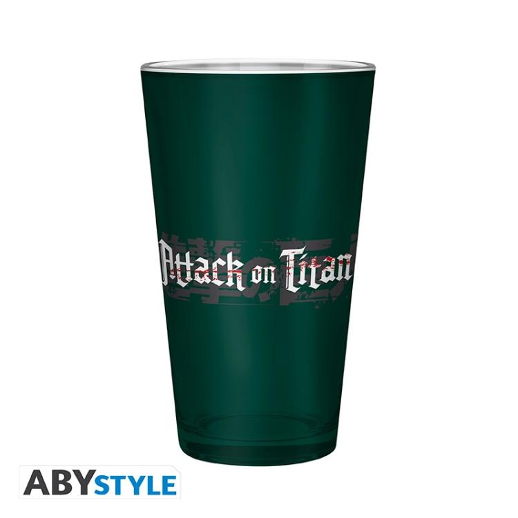 Gb Eye Bicchiere In Vetro (Attack On Titan) "Large Glass Scout" Tazza Caffè Vaso