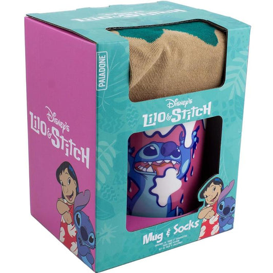 Paladone Disney (Lilo & Stitch) "Mug E Socks" Set Regalo Tazza+Calzini Nr. 35-41