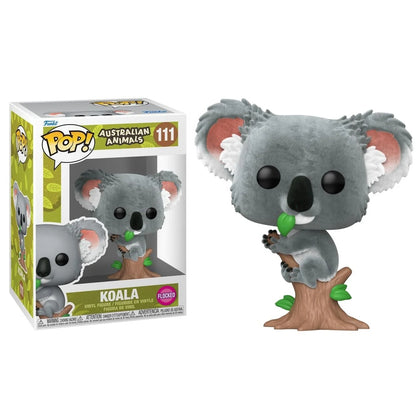 Funko Pop ! Australian Animals - (111) Koala Figure Flocked Vinyl 9cm